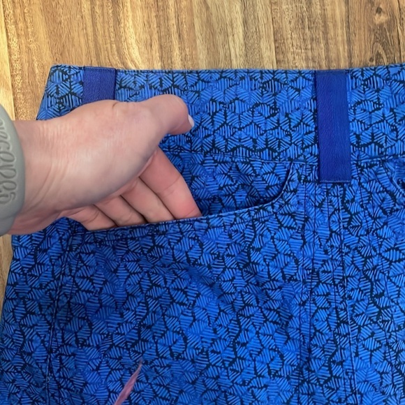 Patagonia women’s 6 pants cropped capri utility worn wear blue pattern stretch - Picture 7 of 11